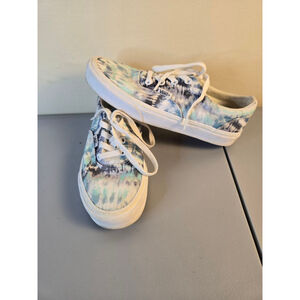 Women's Vans Tie-Dye Blue White Sneakers Size 7